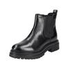 Stiefelette GEOX "Geox Stiefelette Leder/Textil", Damen, Gr. 38, schwarz, Leder, Textil, casual, Schuhe