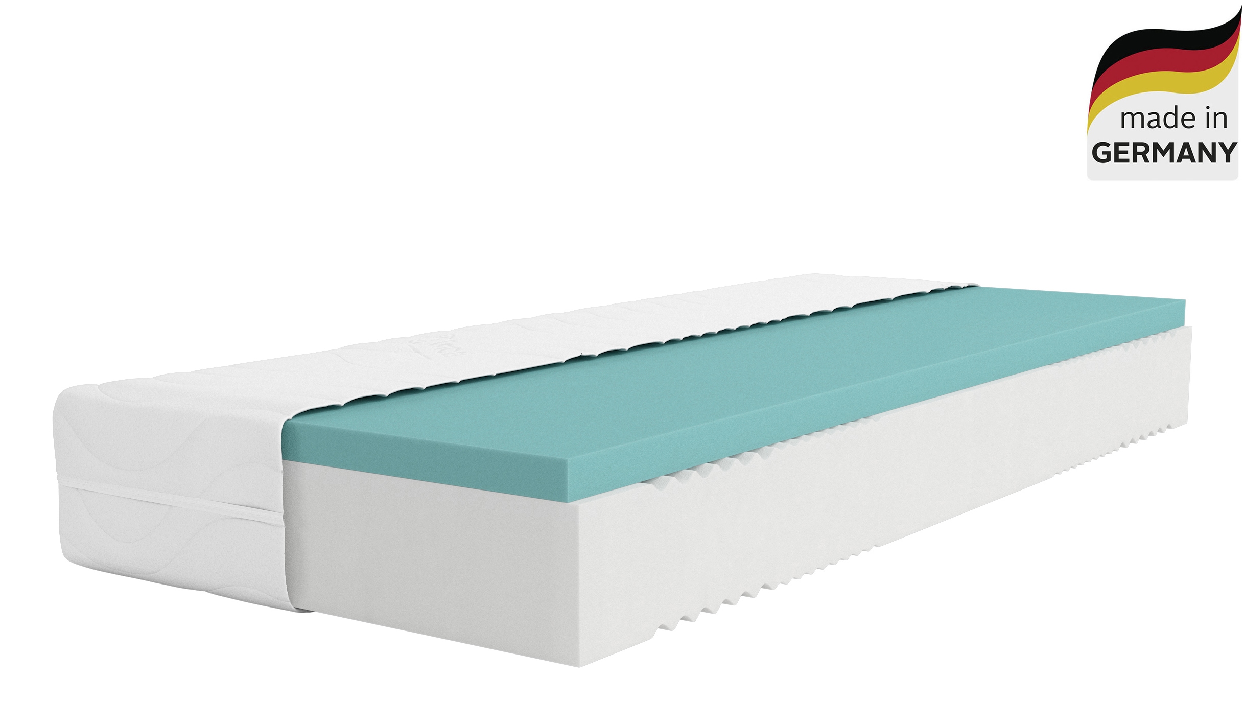 Komfortschaummatratze ÄLGDRÖM "NEUHEIT, PREMIUM Lasse, Matratze 90x200 cm & weitere Größen", weiß, B:90cm H:28cm L:200cm, Bezug: 60% Polyester, 40% Lyocell (TENCEL™). Steppfüllung: 100% Polyester, Matratzen, Komfortschaummatratze, Wendematratzen...