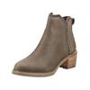 Stiefelette TOMS "TOMS Stiefelette Leder", Damen, Gr. 40, grün, Leder, casual, Schuhe