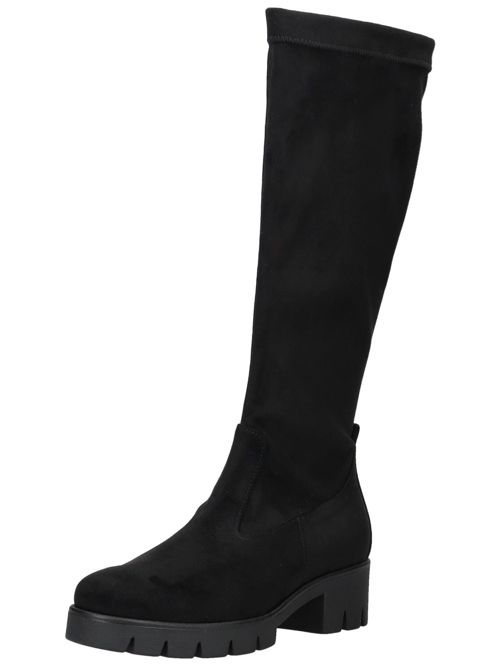 Stiefel GABOR "Gabor Stiefel Leder", Damen, Gr. 37, schwarz, Leder, Casual, Schuhe