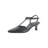 Slingpumps PAUL GREEN "Paul Green Pumps Glattleder", Damen, Gr. 40, schwarz, Glattleder, elegant, Schuhe