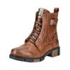 Schnürstiefelette MUSTANG SHOES "Mustang Shoes Stiefelette Lederimitat", Damen, Gr. 40, braun (cognac), Lederimitat, casual, Schuhe