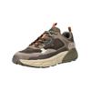 Sneaker JEEP "Jeep Sneaker Lederimitat/Textil", Herren, Gr. 41, braun (dunkelbraun), Lederimitat, Textil, casual, Schuhe