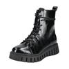 Stiefelette BAGATT "BAGATT Stiefelette Lederimitat", Damen, Gr. 41, schwarz (schwarz lack), Lederimitat, casual, Schuhe