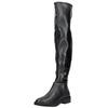 Overkneestiefel STEVE MADDEN "STEVE MADDEN Stiefel Lederimitat", Damen, Gr. 39, schwarz, Lederimitat, casual, Schuhe