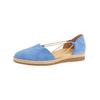 Riemchenballerina PAUL GREEN "Paul Green Halbschuhe Veloursleder", Damen, Gr. 40, blau (pacific), Veloursleder, casual, Schuhe