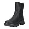 Stiefelette MUSTANG SHOES "Mustang Shoes Stiefelette Lederimitat/Textil", Damen, Gr. 39, schwarz, Lederimitat, Textil, casual, Schuhe