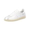 Sneaker RIEKER "Rieker Sneaker Glattleder", Damen, Gr. 40, weiß (silber, weiß), Glattleder, casual, Schuhe