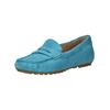 Slipper CAPRICE "Caprice Slipper Veloursleder", Damen, Gr. 36, blau, Veloursleder, casual, Schuhe