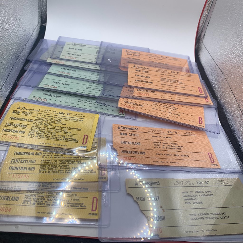 Disney Other | 19ct 1960's 70's Vintage Disneyland Adult Junior Tickets A B And D Selling As Is | Color: Green/Yellow | Size: Os
