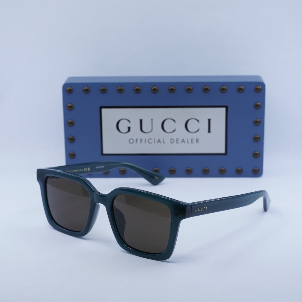 Gucci Accessories | Gucci Gg1582sk 003 Square Sunglasses - Opal Blue Grey | Color: Blue/Brown | Size: 54 - 20 - 145