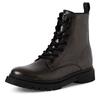 Schnürboots TAMARIS, Damen, Gr. 37, silber (altsilberfarben), Leder, Lederimitat, Reptilienprägung, modisch, Schuhe, Herbstboots, Schnürstiefelette mit praktischer Anziehlasche