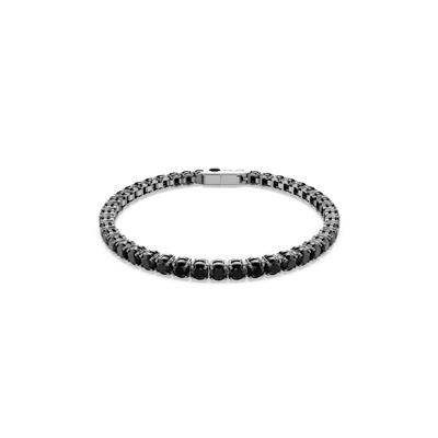 Armkette SWAROVSKI "Schmuck Geschenk Matrix Armband" Gr. XL, schwarz (schwarz, schwarz), Armbänder, Damen, XL, Metall-Keramik, Metall, Keramik, mit Swarovski Kristall Image