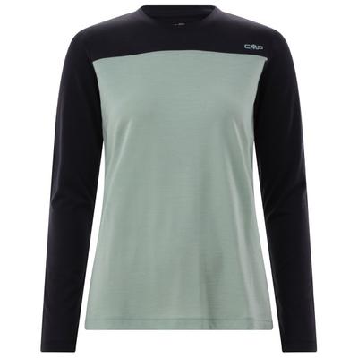CMP - Women's Kildar T-Shirt - Merinolongsleeve Gr 34 türkis/schwarz Image