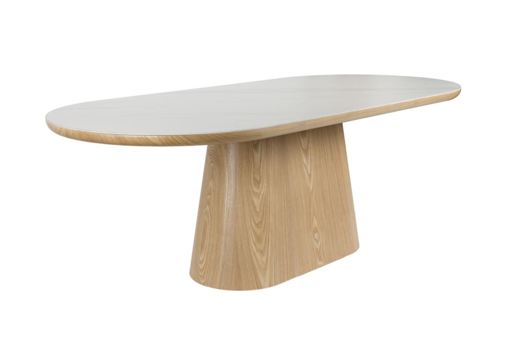 Table design en bois beige