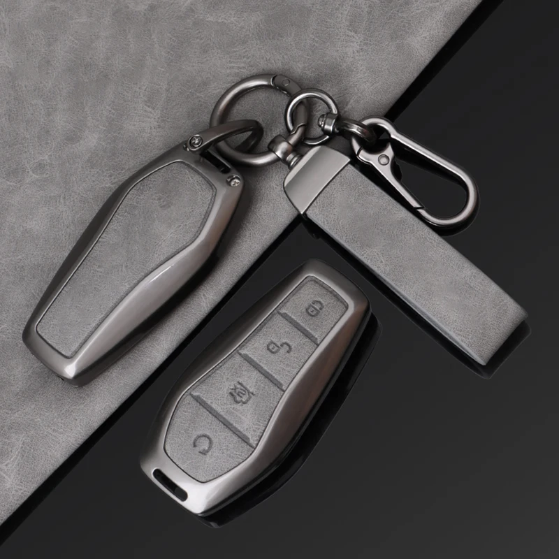 Autoschlüsseletui aus Zinklegierung für BYD Atto 3 Han EV Dolphin Lied Tang Dm Qin PLUS Song Pro MAX Yuan Autozubehör Image