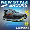 Brooks Cascadia 18 Herren Damen Trailrunning-Schuhe Gore-Tex, wasserdicht, Wandern, Trekking, Turnschuhe, leicht, atmungsaktiv, rutschfest