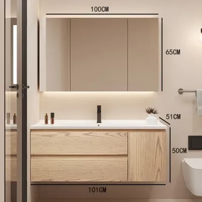 Cabinet Bathroom Furniture Double Washbasin Mirror Filing Cabinets Luxury Bathroom Cabinet with Mirror Bathroom Cabinet Шкаф
