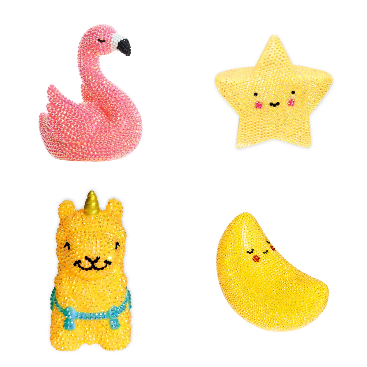 1 DIY-Nachtlicht-Set mit Diamantmalerei, Tier-LED-Nachtlicht-Set, Nachtlicht-Set mit Schwanen-Diamant-Malerei