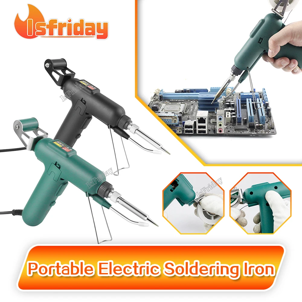220V/110V Tragbare Elektrische Lötkolben High-power Automatische Zinn Feeder Handheld Solder Schweißen Maschine Heizung reparatur Werkzeuge Image