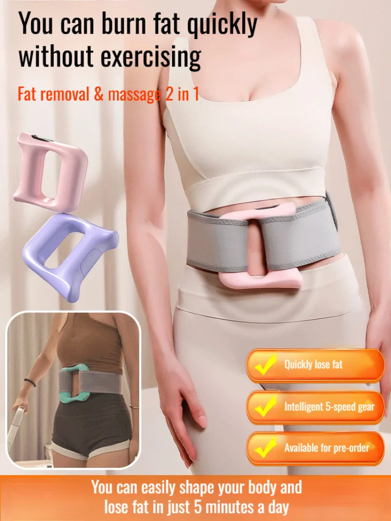 Quick Fat Burning Mini Vibration Yoga Ring Rechargeable Fitness Massager for Home Gym, Body Sculpting and Muscle Recovery
