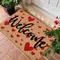Red Love Welcome Doormat Kitchen Rug Bathroom Mat Washroom Floor Mat Carpet for Entrance Door Door Mat Funny Home Decoration