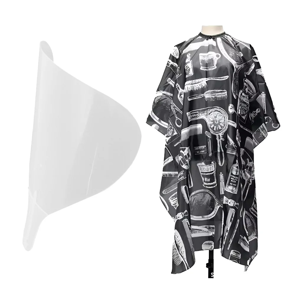 Friseurset mit Applikatorschild und bedrucktem Salonumhang, professionelle Schnittschutzwerkzeuge zum Färben der Haare Image