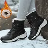 Frauen Stiefel Schnee Flache Frauen Booties Lace Up Damen Schuhe Mode Stiefeletten Warme Neue Botas Mujer frauen Winter schuhe Stiefel