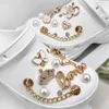 20 Stück Luxus Rose Golden Style ABS Perlen Dekoration Ketten Schuh Charms geeignet für Crocs Clogs Bogg Strandtasche Party Geschenkidee