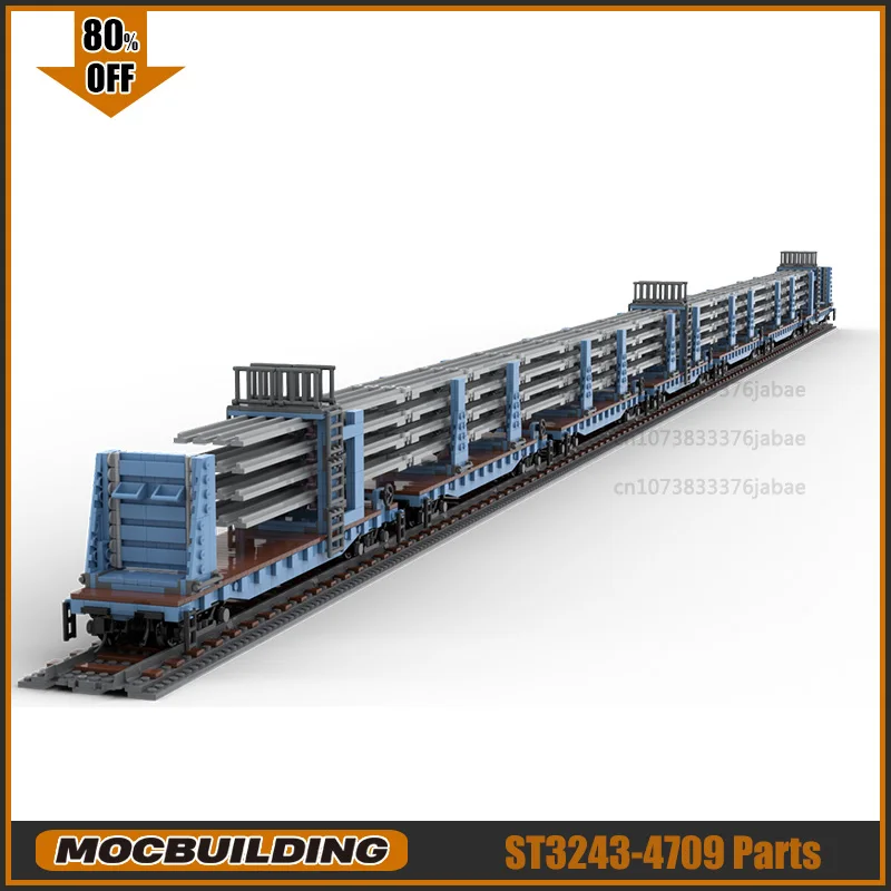 Geschweißte Schiene MOC Bausteine Band Schiene Auto Set Technologie Ziegel Kompatibel Mit 10291 10211 DIY Montage Sammlung Spielzeug Image