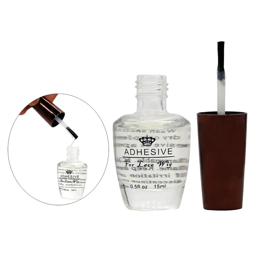 1/2 Flaschen 0,5 Oz Spitzenperückenkleber, Kleber für Perücken, Herren-Toupetkleber Image