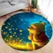 MINISO Disney Winnie The Pooh Round Mat Sponge Anti Slip Floor Mat for Kitchen Living Room Bedroom Entrance Home Decor