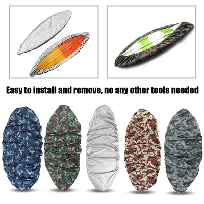 4.5m Waterproof UV Sun Protection Storage Dust Cover For 3.6-4m Kayak Boat