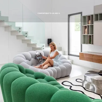 Couch Nordic Sofa Modern Compression Sofa Football Bubble Special-shaped 3-seater Sofas Living Room Single Sofas Home Furniture