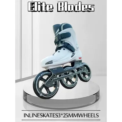 Pro 3-wheel inline speed skates for racing/kids, ideal for indoor/outdoor sports.