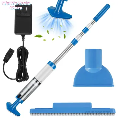 3-in-1-Schwimmbad-Staubsauger, wiederaufladbar, für Pool, Aquarium, tragbar, kabellos, Spas, Whirlpools, tragbar, US-Standard
