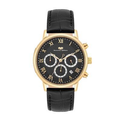 Rhodenwald & Söhne - Uhr Moonlight aus Echtleder in Schwarz Herrenuhren 1 ct Herren (148.99 € / 1 ct) Image