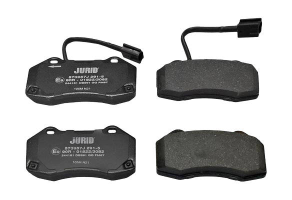 JURID Bremsbelagsatz ALFA ROMEO,ABARTH 573957J 71765466,71773661,77365672 77365830,77367517,51934099,77366290,77366718 Image