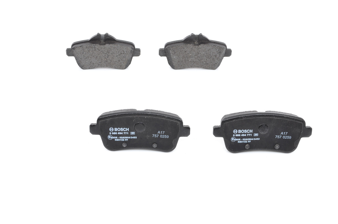BOSCH Bremsbelagsatz MERCEDES-BENZ 0 986 494 771 0064206320,0074208620,A0064203520 A0064206320,A0074208620,0064203520