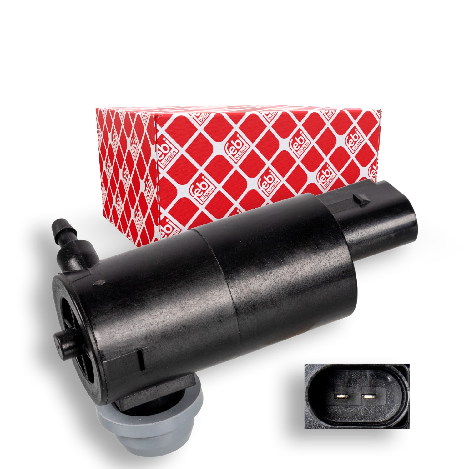 FEBI BILSTEIN Waschwasserpumpe TOYOTA 109283 853300D050 Scheibenwaschpumpe,Wischwasserpumpe,Spritzwasserpumpe,Waschwasserpumpe, Scheibenreinigung Image