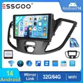 ESSGOO Display Touch IPS 9 Pollici Per Ford Transit 2015-2019 Android 14 Autoradio Multimediale Video Radio Navigazione GPS CarPlay Senza Fili Android Auto Bluetooth FM Controlli Al Volante RDS Mirror