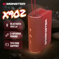 Monster X902 Altoparlante portatile Bluetooth 5.4 Mini cassa audio Bluetooth esterna TWS Accoppiamento stereo Altoparlanti portatili wireless