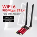 FENVI PCIE AX900 BT5.4 Adattatore WiFi WiFi 6 2.4G/5GHz 900Mbps 8CM Scheda di rete wireless a basso profilo PC desktop per Win 10/11