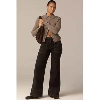 The Rylan Curvy High-Rise Flare Jeans by Pilcro