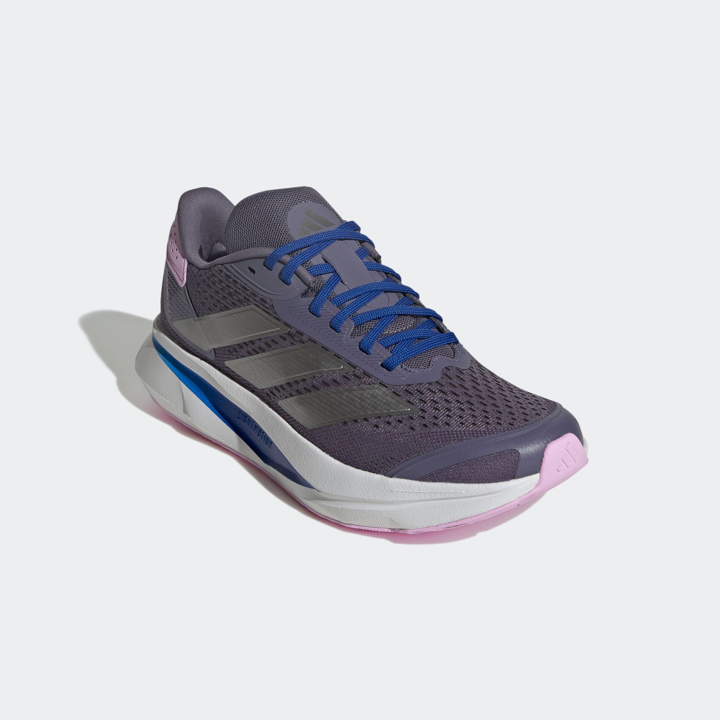 Laufschuh ADIDAS PERFORMANCE "DURAMO SL 2", Gr. 40, lila (preloved violet, iron metallic, bliss lila), Synthetik, Textil, Sportlich, Schuhe, diverse Farben