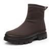 Winterstiefelette ARA "MOOD-GTX", Damen, Gr. 5 (38), grau (dunkelgrau), Textil, Glattleder, unifarben, klassisch, Schuhe, mit GORE-TEX, H-Weite