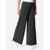Jerseyhose HEINE, Damen, Gr. 44, Normalgrößen, schwarz, 50% Modal, 44% Polyester, 6% Elasthan, unifarben, Hosen
