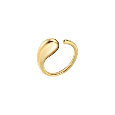 Fingerring VIVANCE "925 Sterling Silber vergoldet glanz" Gr. 54, gelb, Fingerringe, Damen, 054 (17,2), Silber 925 (Sterlingsilber) Image