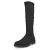 Stiefel ECCO "METROPOLE VIENNA", Damen, Gr. 39, schwarz, Textil, klassisch, Schuhe, Langschaftstiefel, Blockabsatz mit dehnbarem Stretch
