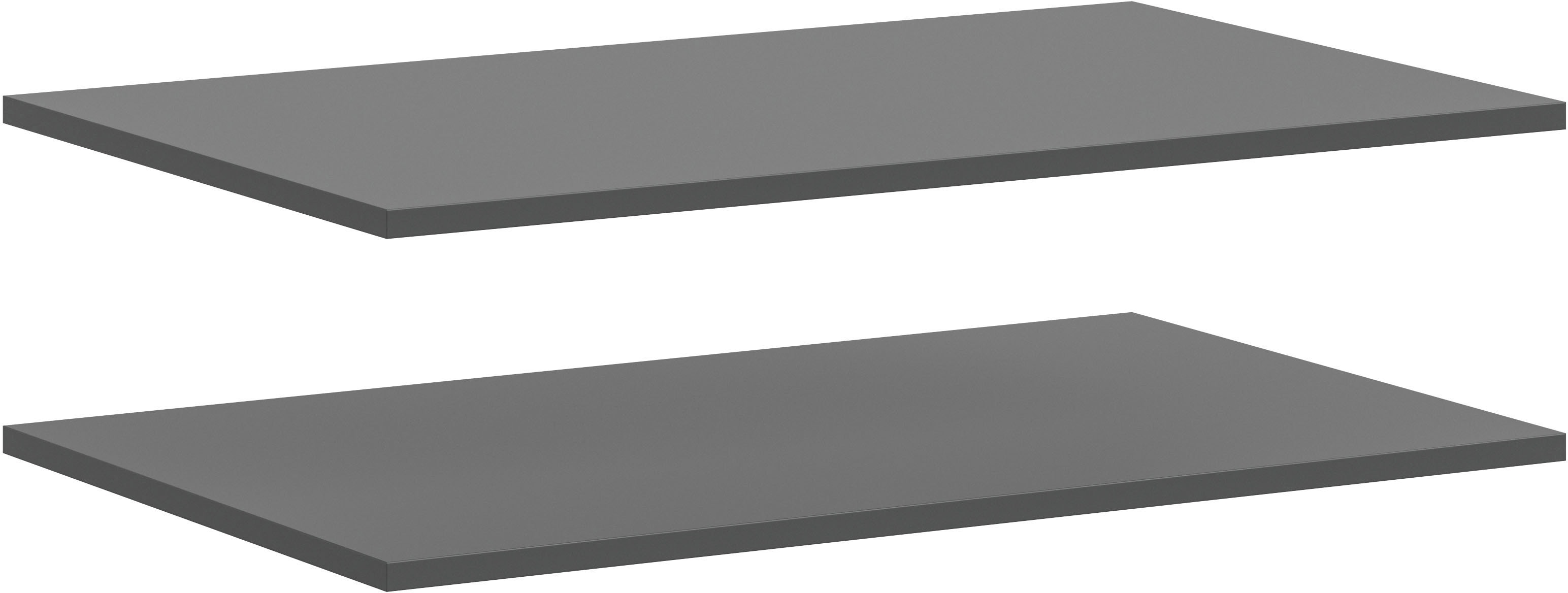 Einlegeboden HOME AFFAIRE "Skarde, Einlegeböden 78 cm", anthrazit, B:78cm H:1,6cm T:48cm, Spanplatte, Einlegeböden, Skarde, Einlegeboden 2er Set, 78 cm